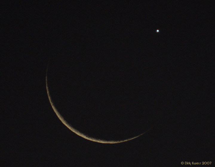20.01.2007 20:09 Uhr - Beginn der Venusbedeckung durch den Mond